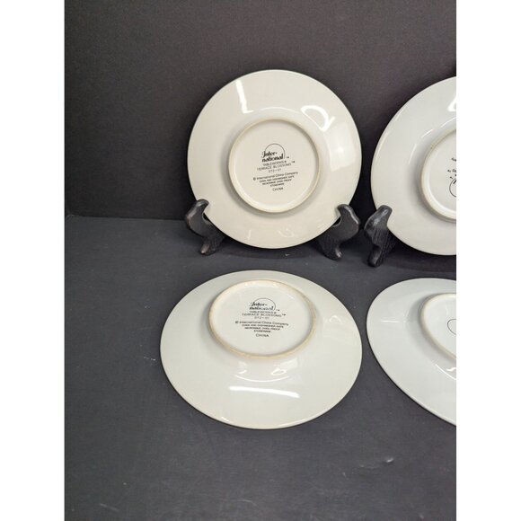 International Tableworks Terrace Blossoms 072-01 Replacement Saucers Set of 4 - Picture 8 of 11